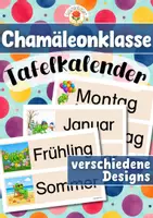 Vorschau - Präsentationen/Tafelbilder - Chamäleonklasse - Tafelkalender (Klassentier) - Deckblatt