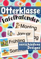 Vorschau - Präsentationen/Tafelbilder - Otterklasse - Tafelkalender (Klassentier) - Deckblatt