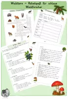 Vorschau - Arbeitsblätter - Materialpaket Waldtier-Forscher - Deckblatt