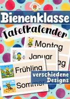 Vorschau - Präsentationen/Tafelbilder - Bienenklasse - Tafelkalender (Klassentier) - Deckblatt