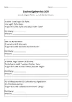 Vorschau - Arbeitsblätter - Sachaufgaben_bis_100_mit_Zehneruebergang_Klasse_1 - Seite 1
