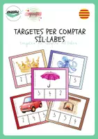 Vista previa - Refuerzo / NEE / Materiales de apoyo - TARGETES PER COMPTAR SÍL·LABES - Portada