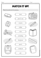 Vorschau - Arbeitsblätter - School Things – Schulsachen im Englischunterricht | differenzierte Arbeitsblätter Klasse 3–5 - Seite 1