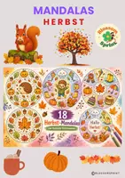 Vorschau - Mal- und Bastelvorlagen - Wachsendes Materialpaket Herbst - Deckblatt