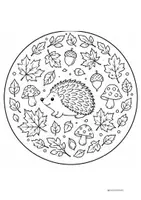 Vorschau - Mal- und Bastelvorlagen - Mandalas Herbst - Seite 1