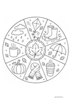Vorschau - Mal- und Bastelvorlagen - Mandalas Herbst - Seite 3