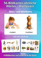 Vorschau - Arbeitsblätter - Wortpaare lernen & unterscheiden – 56 Bildkarten für Sprachförderung in Kita & Grundschule - Seite 1