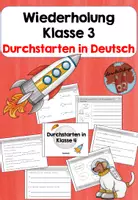 Vorschau - Arbeitsblätter - Durchstarten in Klasse 4 -Wiederholung Deutsch Klasse 3- - Deckblatt