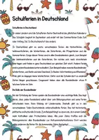 anteprima - Quiz - Schulferien in Deutschland FREEBIE & QUIZ - Pagina 1