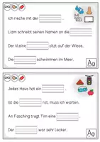 Vorschau - Unterrichtsreihen - Lautgetreu schreiben Klasse 1 – Sätze lesen, verstehen & schreiben DRUCKSCHRIFT - Seite 1
