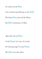 Vorschau - Arbeitsblätter - Lautgetreu schreiben Klasse 1 – Sätze lesen, verstehen & schreiben GRUNDSCHRIFT - Seite 2