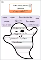 Vorschau - Arbeitsblätter - Halloween: Zusammengesetzte Wörter finden & abschreiben | Deutsch 2. Klasse | Wortbildung mit Nomen - Seite 2