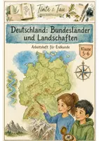 Vorschau - Arbeitsblätter - Deutschland Klasse 5 -6 Bundesländer und Landschaften - Deckblatt