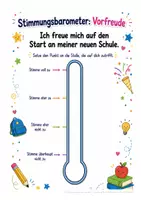 Vorschau - Arbeitsblätter - Stimmungsbarometer Klasse 5 (Einschulung, Umschulung, Start an der weiterführenden Schule) - Seite 1