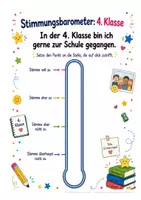 Vorschau - Arbeitsblätter - Stimmungsbarometer Klasse 5 (Einschulung, Umschulung, Start an der weiterführenden Schule) - Deckblatt