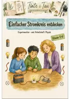 Vorschau - Arbeitsblätter - Einfacher Stromkreis Klasse 5 -6 Experimentieren und Schaltpläne - Deckblatt