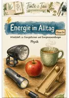 Vorschau - Arbeitsblätter - Energie im Alltag Klasse 5 -6 Energieformen und Umwandlungen - Deckblatt
