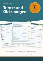 Vorschau - Arbeitsblätter - Mathematik 7 Gymnasium - Terme und Gleichungen - Deckblatt