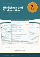 Vorschau - Arbeitsblätter - Mathematik 7 Gymnasium - Ähnlichkeit und Strahlensätze - Deckblatt