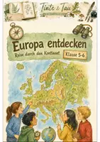 Vorschau - Arbeitsblätter - Europa entdecken Klasse 5 -6 Orientierung und Kartenarbeit - Deckblatt