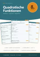 Vorschau - Arbeitsblätter - Mathematik 8 Gymnasium - Quadratische Funktionen - Seite 1