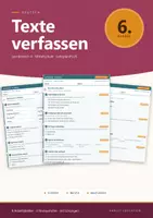 Vorschau - Arbeitsblätter - Texte verfassen Deutsch 6 Mittelschule - Deckblatt
