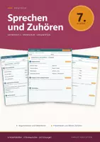 Vorschau - Arbeitsblätter - Deutsch 7 Mittelschule - Sprechen und Zuhören - Deckblatt