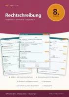 Vorschau - Arbeitsblätter - Rechtschreibung Deutsch 8 Mittelschule - Deckblatt