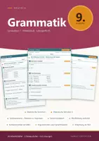 Vorschau - Arbeitsblätter - Grammatik Deutsch 9 Mittelschule - Deckblatt