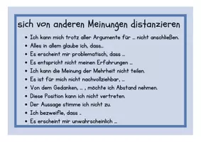 Vorschau - Merkblätter - Redemittel / Formulierungshilfen Argumentation - Seite 3