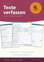 Vorschau - Arbeitsblätter - Texte verfassen Deutsch 9 Mittelschule - Deckblatt