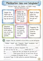 Vorschau - Arbeitsblätter - Satzglieder und Satzbau Klasse 5 -6 Übungen und Proben - Seite 1