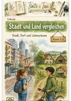 Vorschau - Arbeitsblätter - Stadt und Land vergleichen Klasse 5 -6 Merkmale und Unterschiede - Deckblatt