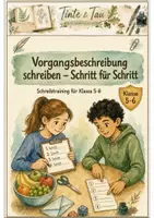Vorschau - Arbeitsblätter - Vorgangsbeschreibung Klasse 5 -6 Schreiben und Überarbeiten - Deckblatt