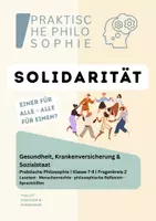 Vorschau - Arbeitsblätter - Solidarität & Gesundheit | Philosophie - Deckblatt