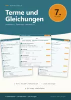 Vorschau - Arbeitsblätter - Terme Gleichungen Mathematik 7 Realschule - Deckblatt