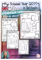 Vorschau - Arbeitsblätter - My Schoolyear 2020 / 20?? in Sketchnotes - SPENDENAKTION - Deckblatt