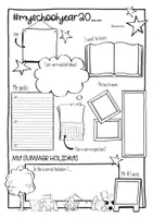 Vorschau - Arbeitsblätter - My Schoolyear 2020 / 20?? in Sketchnotes - SPENDENAKTION - Seite 1
