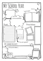 Vorschau - Arbeitsblätter - My Schoolyear 2020 / 20?? in Sketchnotes - SPENDENAKTION - Seite 2