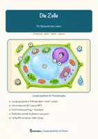 Vorschau - Mal- und Bastelvorlagen - Die Zelle – Lesespurgeschichte mit Rätselaufgaben (Klasse 8) - Seite 1