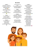 Aperçu - Apprentissages en autonomie - Comptine "Ma famille" (sur la famille et les émotions) - Page de couverture
