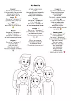 Aperçu - Apprentissages en autonomie - Comptine "Ma famille" (sur la famille et les émotions) - Page 1