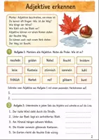 Vorschau - Stundenentwürfe - Adjektive im Herbst Klasse 5 -6 Treffend beschreiben - Seite 1