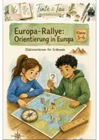 Vorschau - Arbeitsblätter - Europa-Rallye Klasse 5 -6 Orientierung und Kartenarbeit - Deckblatt