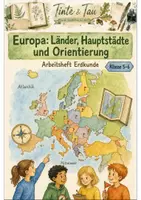 Vorschau - Arbeitsblätter - Europa: Länder, Hauptstädte und Orientierung Klasse 5 -6 Kartenarbeit und Geografie - Deckblatt