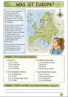 Vorschau - Arbeitsblätter - Europa: Länder, Hauptstädte und Orientierung Klasse 5 -6 Kartenarbeit und Geografie - Seite 1