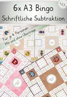 Vorschau - Stundenentwürfe - Schriftliche Addition + Subtraktion: XL Bingo-Paket! Für 2-4 Spieler, Vielfach differenziert - Seite 1