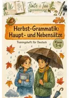 Vorschau - Arbeitsblätter - Herbst-Grammatik Klasse 5 -6 Haupt- und Nebensätze üben - Deckblatt