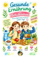 Vorschau - Mal- und Bastelvorlagen - Gesunde Ernährung von Schulkindern - Deckblatt