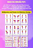 Vorschau - Spiele - Überkreuzübungen für Kinder – 24 Bildkarten & 2 Poster für Kita, Vorschule & Grundschule - Seite 3